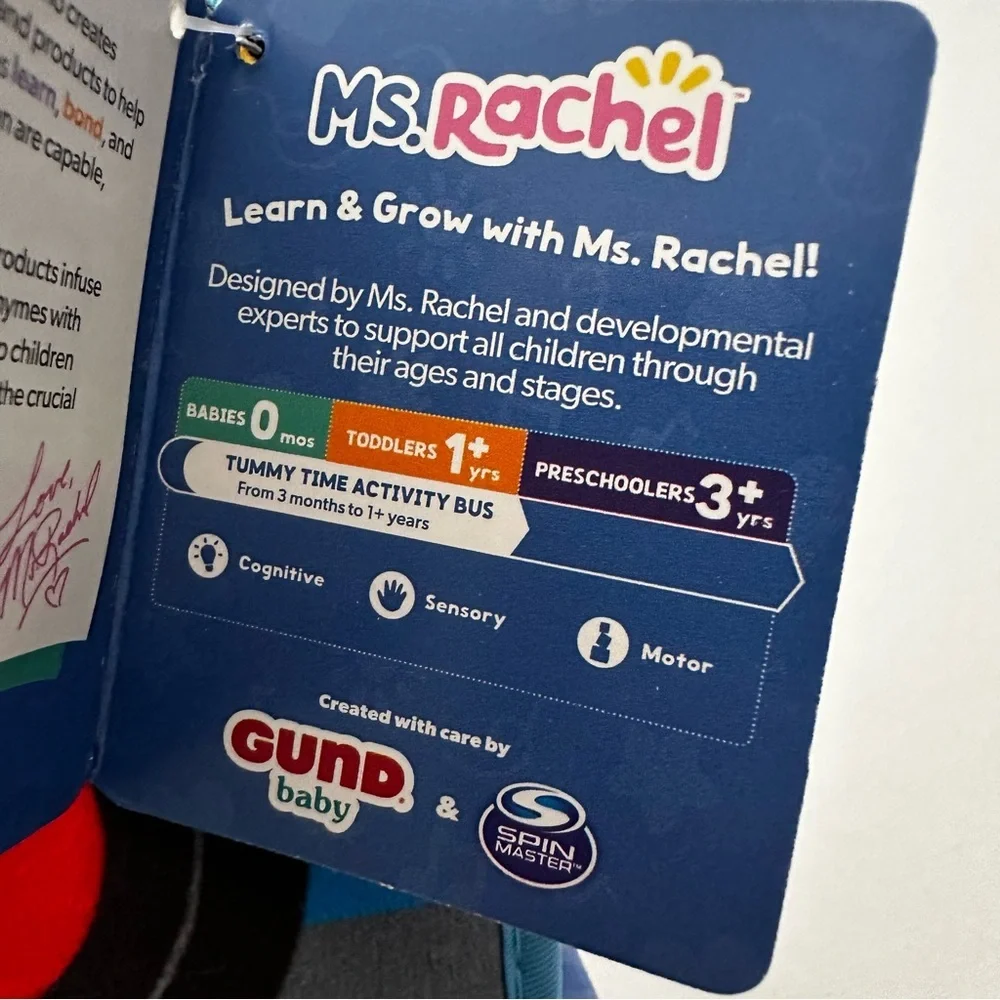 Ms. Rachel Tummy Time Activity Bus Baby Toy